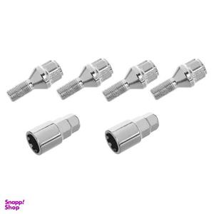 پیچ چرخ و رینگ ضد سرقت خودرو چیکال مدل M-18 مناسب برای چری آریزو 5 مجموعه 6 عددی