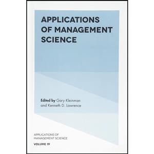 کتاب Applications of Management Science اثر Kenneth Lawrence انتشارات Emerald Publishing 