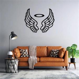 دیوارکوب ماهوت طرح بال فرشته و حلقه سر