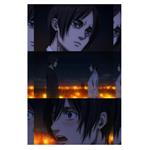 پوستر مدل Mikasa و Eren Yeager طرح انیمه Attack on titan کد 160