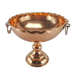 کاسه مسی مدل تک پایه گوشواره دار کد ZH224.7