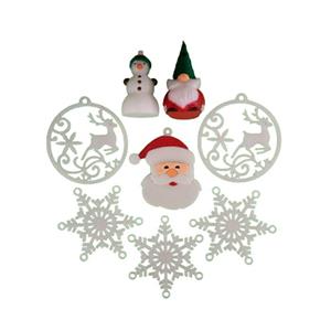 دکوری مدل تزیینات کریسمس Christmas مجموعه 8 عددی