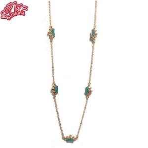 گردنبند طرح تاج نگین دار استیل وارداتی