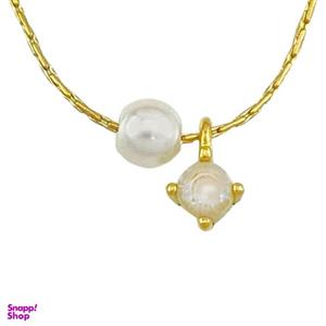 گردنبند زنانه مدل تک نگین مروارید کد N4482