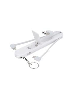 کابل تبدیل USB به USB-C/MicroUSB/لایتنینگ الدینیو مدل LC-130 طول 0.2 متر