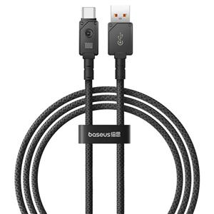 کابل تبدیل USB به USB-C بیسوس مدل Unbreakable Series 100W طول 1 متر