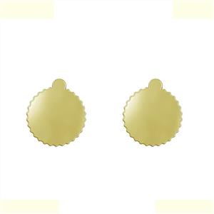 گوشواره طلا 18 عیار زنانه مدوپد مدل ستاره کد GA1-15608 -