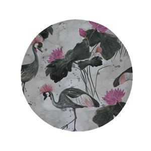 پادری مدل دایره طرح فلامینگو کد 5070 سایز 90 × 90 سانتی متر