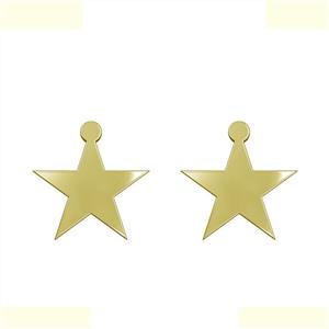 گوشواره طلا 18 عیار زنانه مدوپد مدل ستاره کد GA1-15399 -