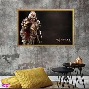 تابلو بکلیت طرح بازی God fall مدل قاب شاسی T-S8796