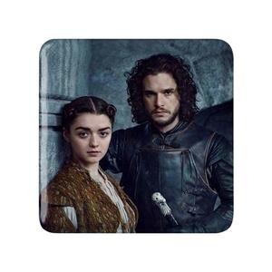 پیکسل مربعی آریا استارک و جان اسنو گیم اف ترونز Game of Thrones 