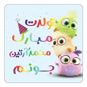 مگنت کاکتی طرح تولد محمد ارتین مدل پرندگان خشمگین Angry Birds کد mg61006 