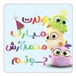 مگنت کاکتی طرح تولد محمد آرش مدل پرندگان خشمگین Angry Birds کد mg61007