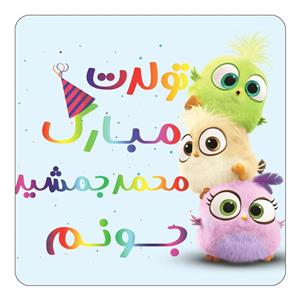 مگنت کاکتی طرح تولد محمد جمشید مدل پرندگان خشمگین Angry Birds کد mg61079 