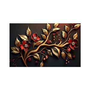 پادری مدل گل و طبیعت کد M35M001-MF0113 سایز 76x46 سانتی متر
