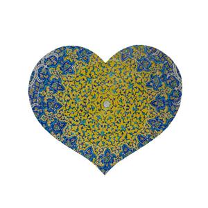 پادری مدل قلب طرح سنتی کد 5819 سایز 90x90 سانتی متر