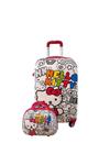 چمدان بچگانه طرح کیتی سایز 24 به همراه کیف آرایشی
