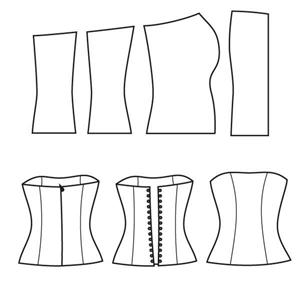 الگو خیاطی مدل تاپلکس کلاسیک سایز 34 تا 54