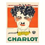پوستر مدل چارلی چاپلین هنر سینمای کلاسیک