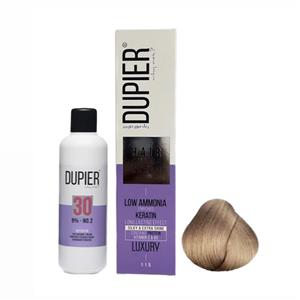 رنگ مو دوپیر شماره 5/7 حجم 100 میلی لیتر رنگ قهوه ای شکلاتی روشن به همراه اکسیدان دوپیر مدل 2 نه درصدی حجم 150 میلی لیتر