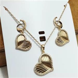 نیم ست زنانه ژوپینگ مدل قلبی دور نگین کد THS-03