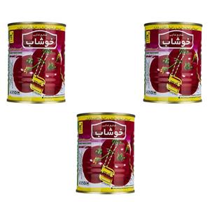 رب گوجه فرنگی خوشاب - 800 گرم مجموعه 3 عددی 