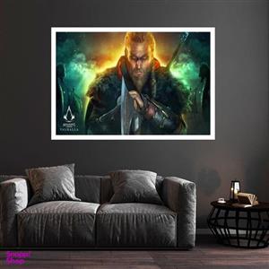 تابلو بکلیت طرح بازی Assassins Creed مدل قاب شاسی W-s8738