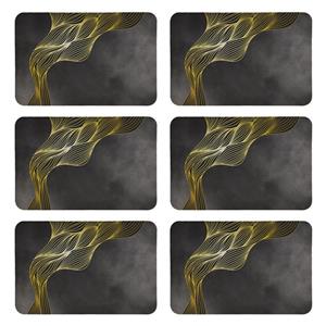 زیربشقابی طرح مدرن کد 8945 بسته 6 عددی