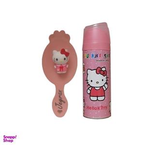 اسپری کودک بوخشا مدل کیتی حجم  200 میلی لیتر به همراه برس کودک مدل کیتی