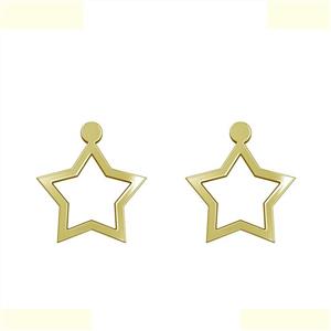 گوشواره طلا 18 عیار زنانه مدوپد مدل ستاره کد GA1-15410 -