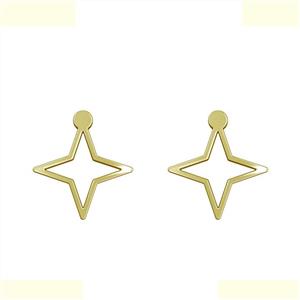 گوشواره طلا 18 عیار زنانه مدوپد مدل ستاره کد GA1-15457 -