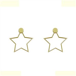 گوشواره طلا 18 عیار زنانه مدوپد مدل ستاره کد GA1-15568 -
