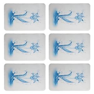 زیربشقابی طرح گل کد 9036 بسته 6 عددی