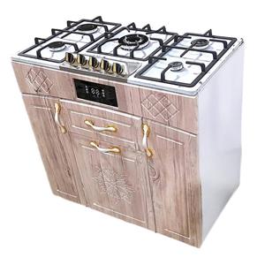 اجاق گاز 5 شعله هاکان مدل اجاق گاز چهار درب صفحه استیل اپکسی کوهان دار با ترموکوپل /TER57