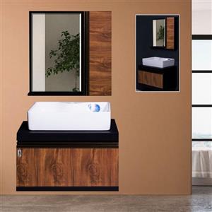 ست کابینت و روشویی مانلی مدل H20 به همراه آینه و باکس