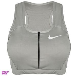 نیم تنه ورزشی زنانه مدل 268003615 جلو زیپ دار رنگ طوسی