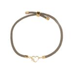 دستبند طلا 18 عیار زنانه مدوپد مدل اسم آلین alin کد DB24-10268