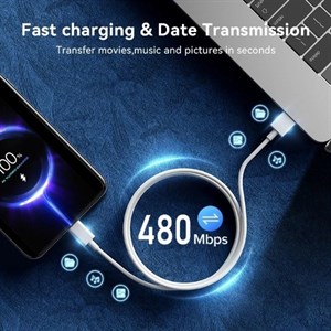کابل تبدیل USB به USB-C معلم مدل Note 13 طول 1 متر