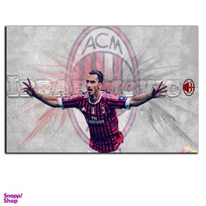 تابلو شاسی بکلیت طرح بازیکن فوتبال باشگاه آث میلان زلاتان ابراهیموویچ مدل SH-S6858
