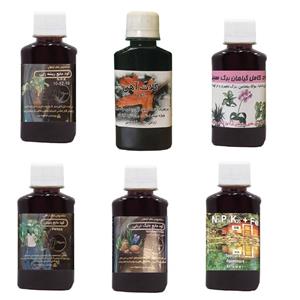 کود مایع فسفر ریشه زایی 10-52-10 و کلات آهن و کود کامل گیاهان برگ سبز و کود پتوس و کود جلبک دریایی و کود سه بیست مدل life drop حجم 120 میلی لیتر