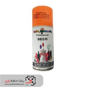 اسپری رنگ فلورسنت بنفش دوپلی کالر مدل DECO حجم 150 میلی لیتر