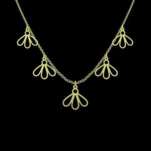 گردنبند طلا 18 عیار زنانه مدوپد مدل برگ کد RNA11776