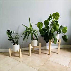 استند گلدان روستیک دکور مدل qs100 مجموعه 3 عددی