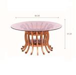 میز پلاستیکی طرح چوب مدل مارال کد N940015