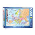 پازل 1000 تکه یوروگرافیکس پازلز مدل Map of Europe کد 0789-6000