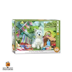 پازل 500 تکه یوروگرافیکس پازلز مدل Scottie Dog Picnic کد 5461-6500