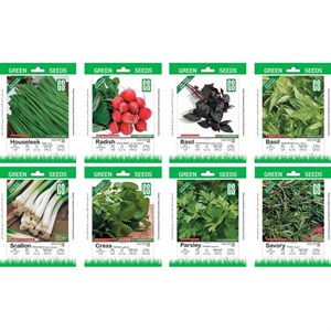 بذر سبزیجات خوراکی گرین سیدز کد 2003 مجموعه 8 عددی