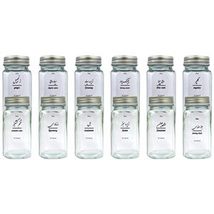 ست جای ادویه 12 پارچه مدل برچسبدار کد GBS66