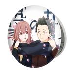 آینه جیبی خندالو طرح شوکو نیشیمیا و شویا ایشیدا انیمه سایلنت ویس A Silent Voice مدل تاشو کد 15799