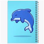 دفتر نقاشی 50 برگ خندالو مدل حیوانات بامزه دلفین کد 25413